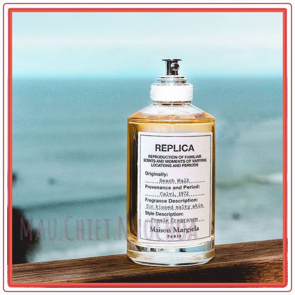 [𝐒𝐀𝐌𝐏𝐋𝐄]  Nước Hoa Replica Beach Walk EDT Tester 5/10ml  .