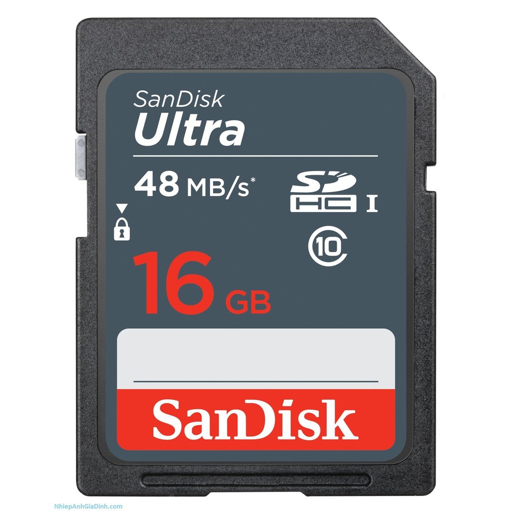 [BH 2 Năm] Thẻ Nhớ 16Gb Sandisk Sdhc Ultra Class 10 48Mb/S Giá Rẻ - Chính Hãng