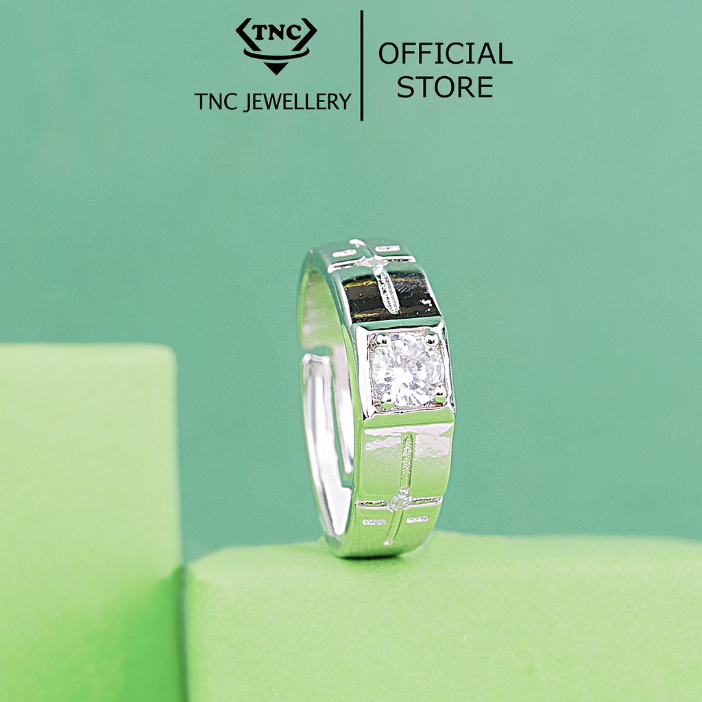 Nhẫn Nam size nhỡ xi bạc 925 cao cấp TNC JEWELLERY