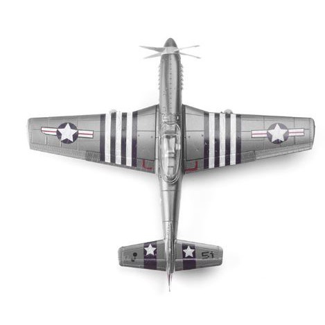Bộ mô hình tự lắp ráp (DIY) Máy bay P-51 Mustang Tỷ lệ 1:48