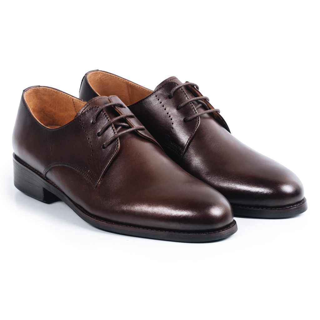 Giày Tây Cao Cấp CLASSY DERBY - DB20 - Da Bò Ý Lót Trong Da Bò Mộc - Thương hiệu Be Classy