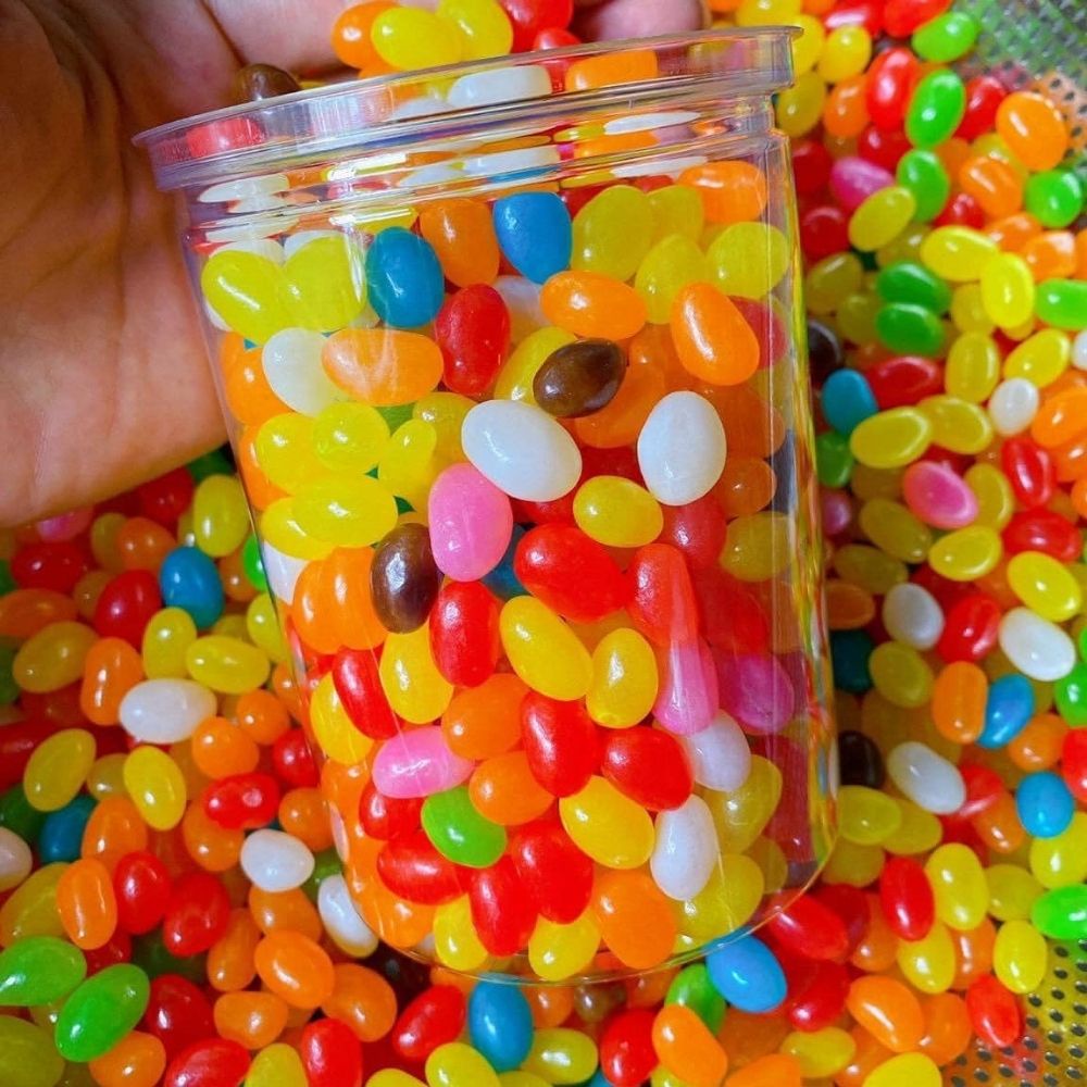 Kẹo bi trái cây dẻo 7 màu Kenmart siêu ngon, vị chua ngọt, hộp 500gram, đồ ăn vặt ngon giá rẻ