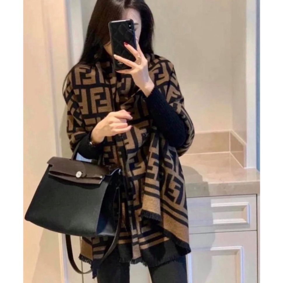 Khăn choàng Fendi chất len dạ cao cấp, size to chữ to cực sang chảnh (sỉ lẻ)