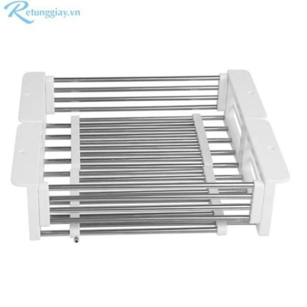 Kệ inox size đại để gác trên bồn rửa chén hiệu Prota inox 201 va inox 304