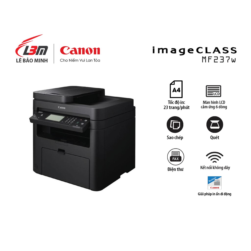 Máy in laser đa chức năng Canon MF237w- chính hãng