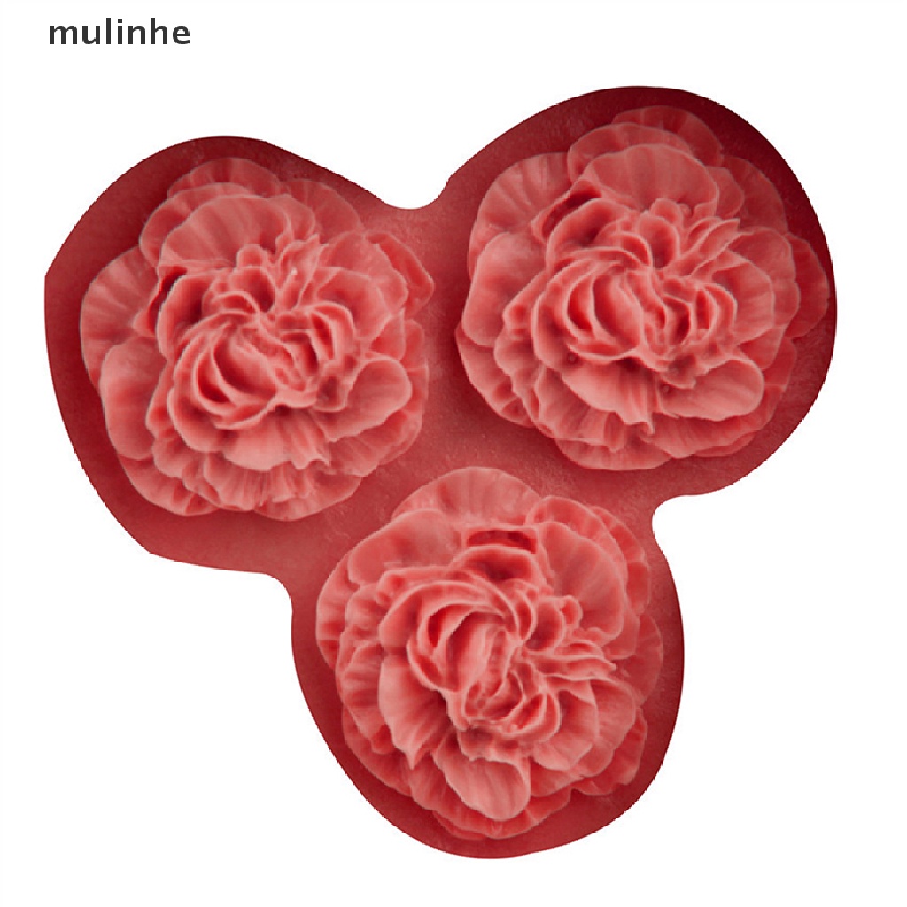Khuôn Silicone Tạo Hình Hoa Mẫu Đơn Trang Trí Bánh Kem