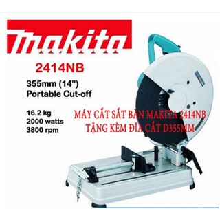 MÁY CẮT SẮT BÀN 2414 NB LƯỠI CẮT 355MM -TẶNG LƯỠI CẮT