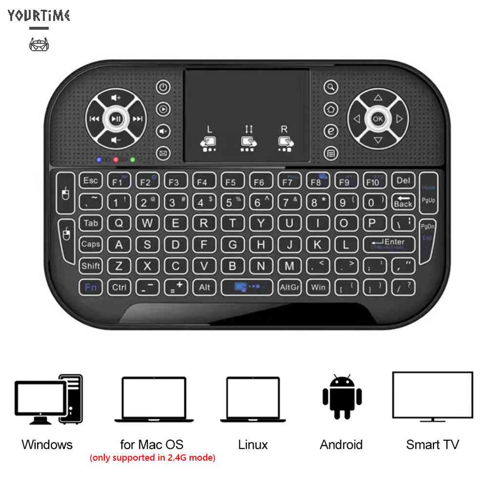 Bàn PhíM TíCh HợP ChuộT Bay Bluetooth 2.4G Không Dây Cho TV Box
