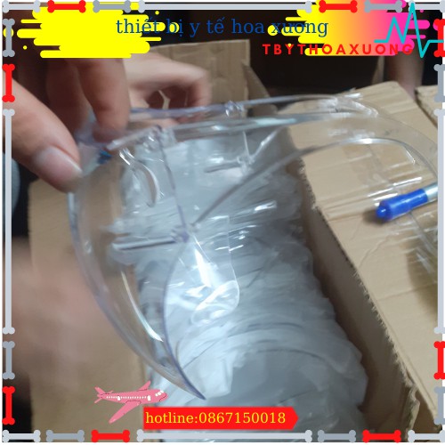 Kính chống giọt bắn phòng dịch bảo hộ trong suốt - Mặt nạ chống giọt bắn chống bụi gió phong cách