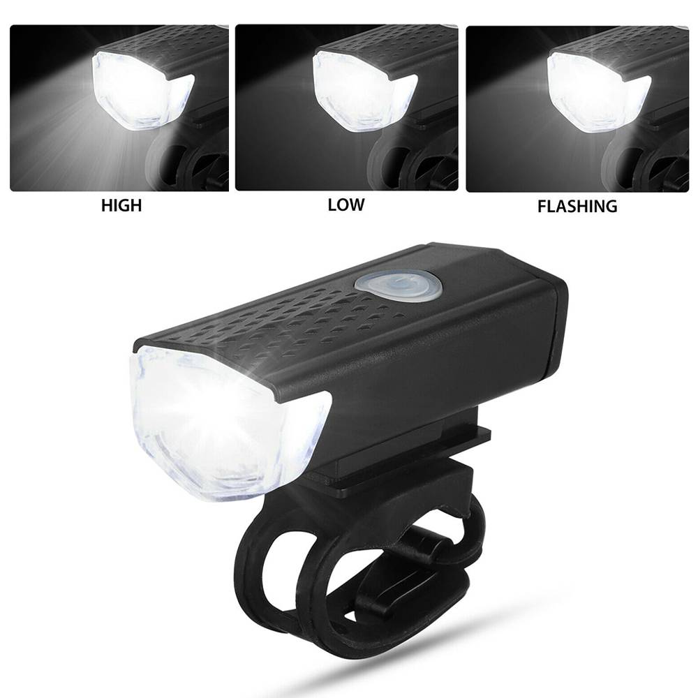 Đèn sau có sạc usb nhiều chế độ sáng bật sáng nhất lên tới 15 tiếng tặng dây sạc Bike Bicycle Light USB LED Rechargeable Set Mountain Cycle Front Back Headlight Lamp Flashlight