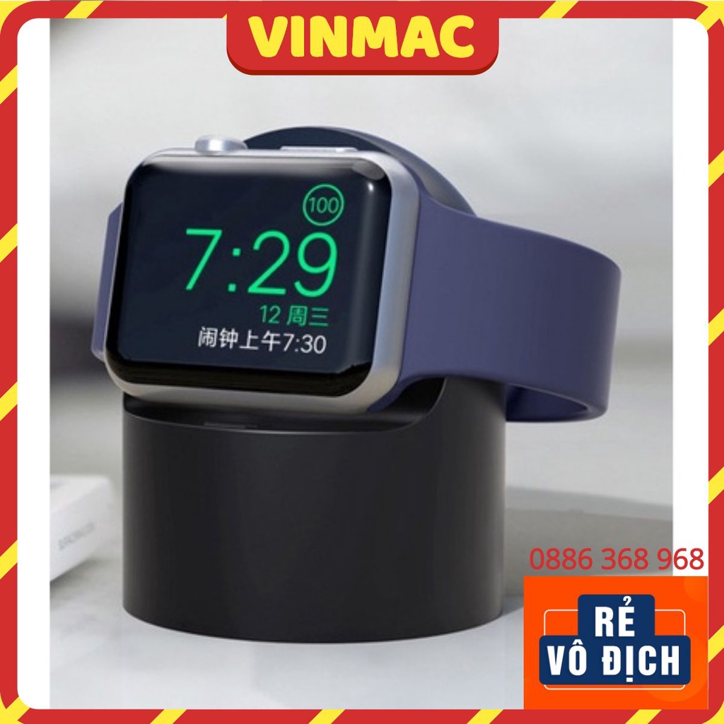 Dock Để Đặt Sạc Apple Watch Kiêm Giá Đỡ Để Sạc Đồng Hồ Thông Minh Silicon Giá Rẻ N25