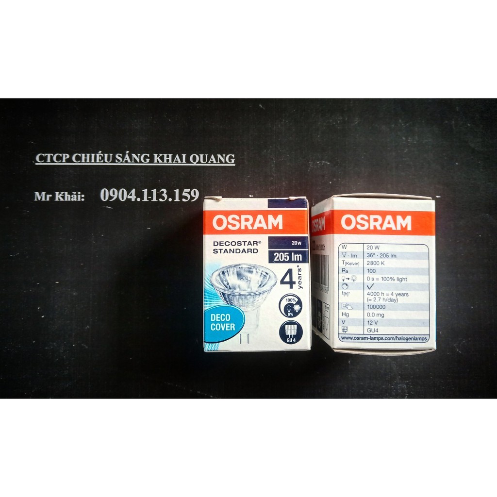 Bóng halogen chén Osram 44890 12V 20W đường kính 35mm
