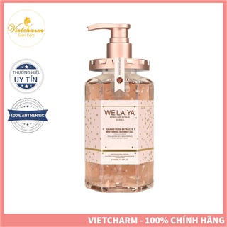 Sữa tắm trắng da cánh hoa hồng tươi damask weilaiya phiên bản mới