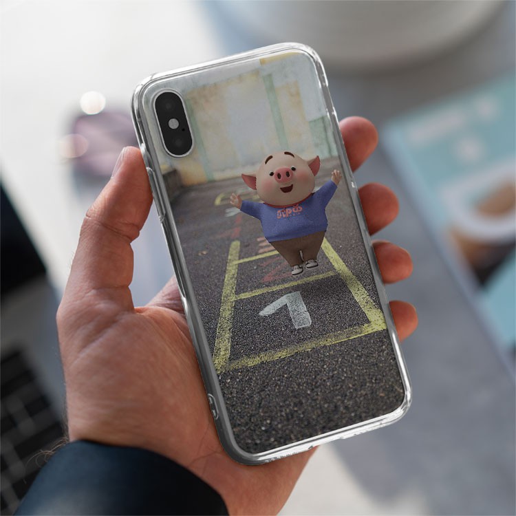 Ốp Lưng Lợn con đáng yêu chơi trò 123 Iphone 7/7Plus/8/8Plus/X/Xs/Xs Max/11/11 Promax/12/12 Promax PIG20210128