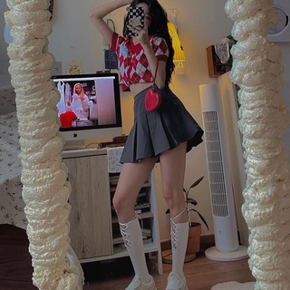 [VIDEO Unbox] CHÂN VÁY XÁM XẾP LY ULZZANG (ảnh thật)