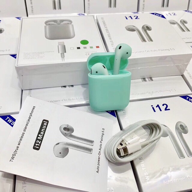 Tai nghe blutooth i12 cảm biến vân tây