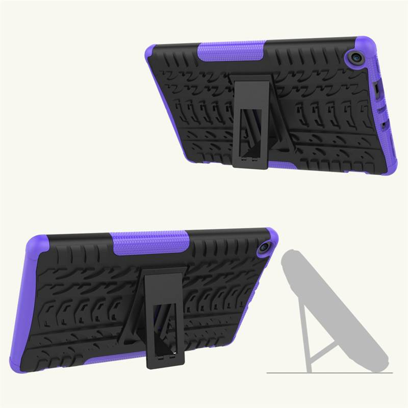 Ốp lưng chống sốc vân gồ ghề dành cho Amazon Kindle Fire HD8 2017 2018