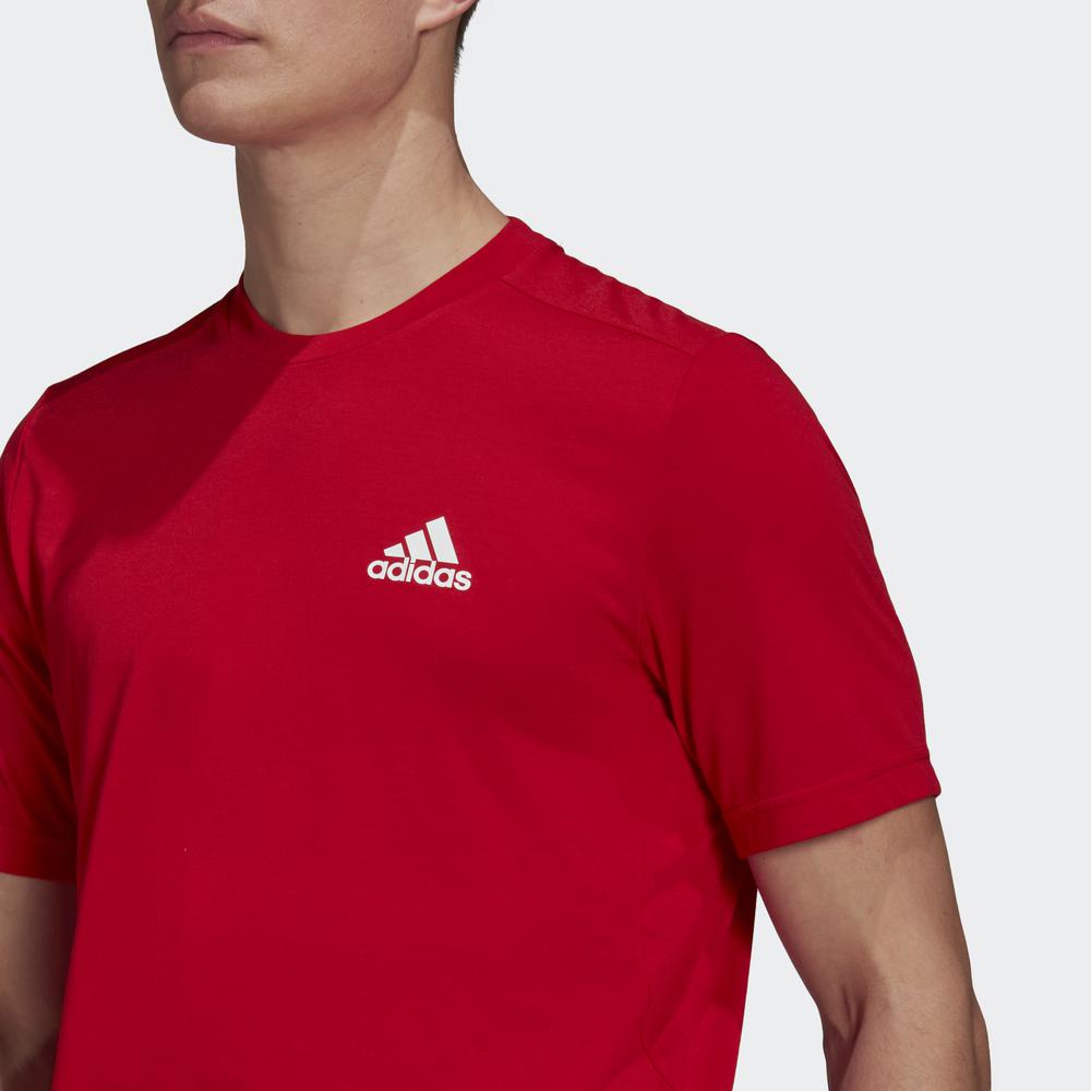 Áo Tee adidas TRAINING Nam Áo Thun Thể Thao Feelready Designed to Move AEROREADY Màu đỏ GT5552