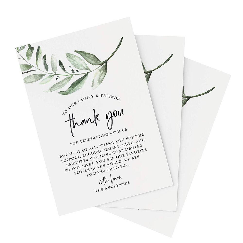 Set 50 Tấm Thẻ Tròn In Chữ Thank You Để Bàn Trang Trí
