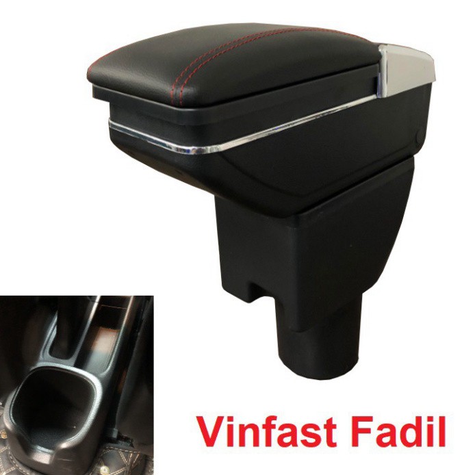 Sản Phẩm Hộp tỳ tay xe hơi, ô tô cao cấp dùng cho xe Vinfast Fadil mã JDZX-FD: Màu Đen và Be .