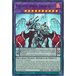 Thẻ Bài Yugioh Vaylantz Genesis Grand Duke - TAMA-EN010 - Super Rare 1st Edition
