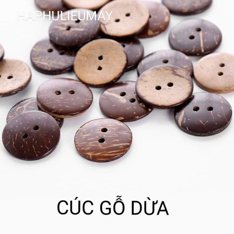 Cúc gỗ dừa size 1 cm đến 2 cm
