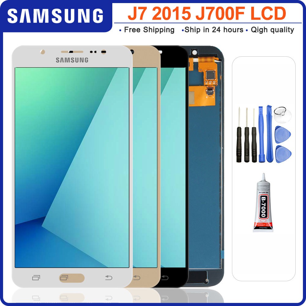 Dành Cho Samsung Galaxy J7 2015 J700 J700M J700H J700FN DS j700f Màn Hình LCD Bộ Số Hóa Màn Hình Cảm