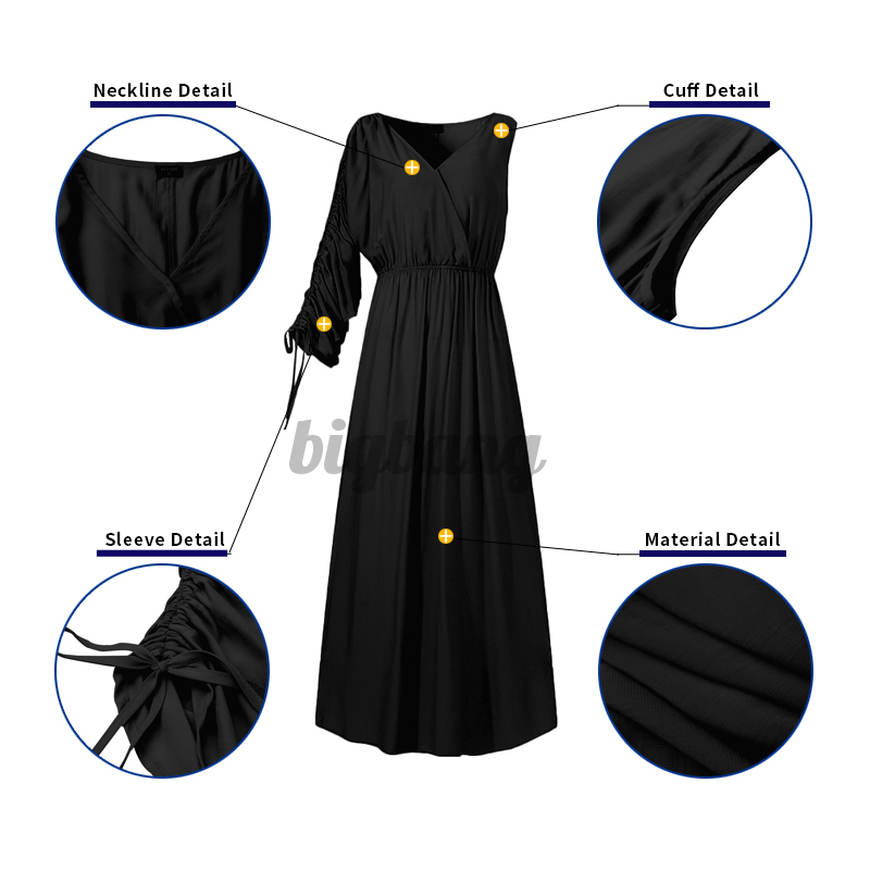 Đầm Maxi Trễ Vai Cổ Chữ V Plus Size | BigBuy360 - bigbuy360.vn