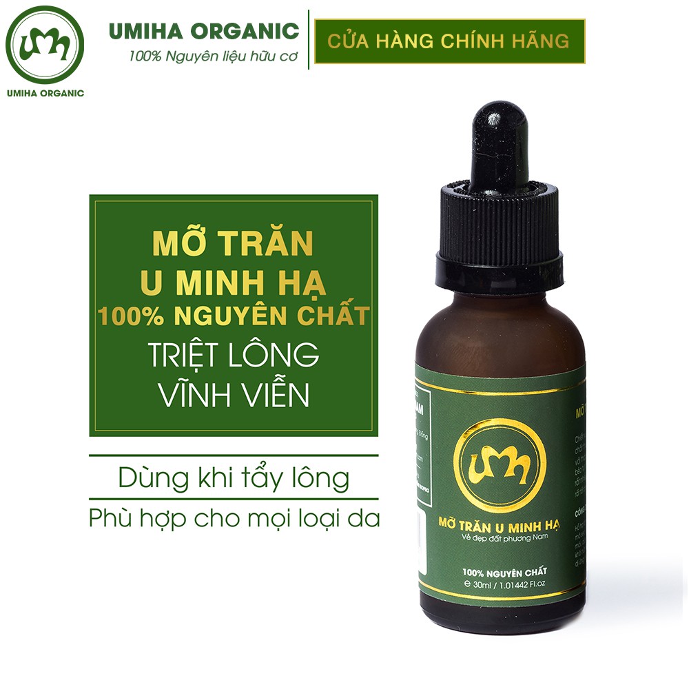 Mỡ trăn triệt lông vĩnh viễn U Minh Hạ (10/30ml) - Dùng cho Bikini, Vùng kín, Chân, Tay, Nách, Body an toàn hiệu quả