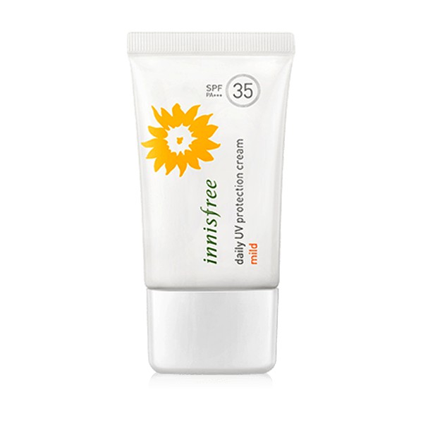 Kem chống nắng innisfree Mild không nhờn rít cho da khô, nhạy cảm,  k căng rát, da mịn màng [chính hãng Hàn Quốc ]