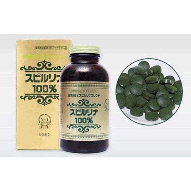 tảo xoắn Spirulina Nhật Bản 2200v