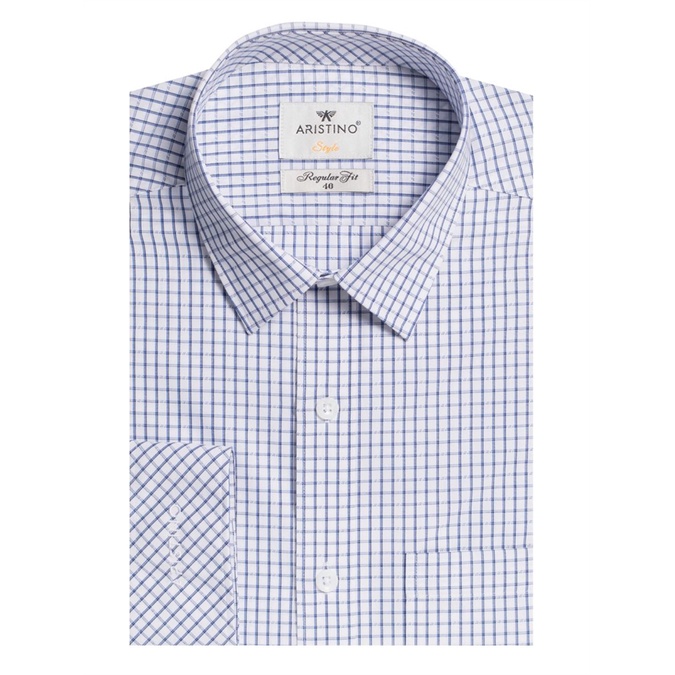 Áo sơ mi nam dài tay ARISTINO sợi tre from rộng ALS57808