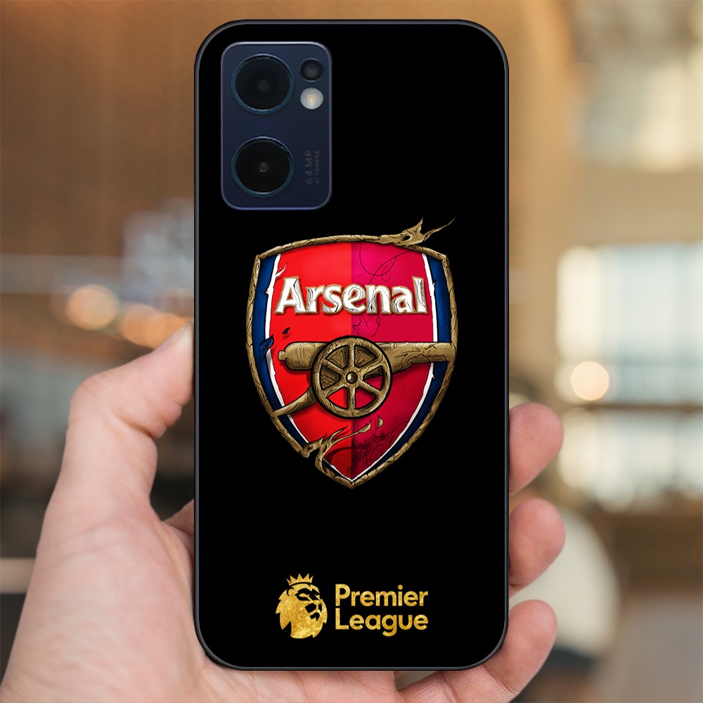 Ốp lưng Oppo Reno 7 5G viền đen in hình Arsenal FC