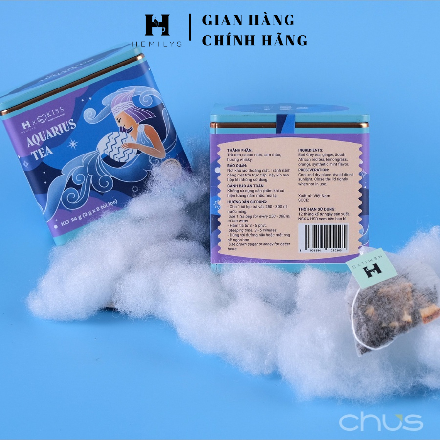 Trà Thảo Mộc Bảo Vệ Và Cải Thiện Sức Khỏe Cung Hoàng Đạo Cung BẢO BÌNH AQUARIUS Tearoscope Hemilys