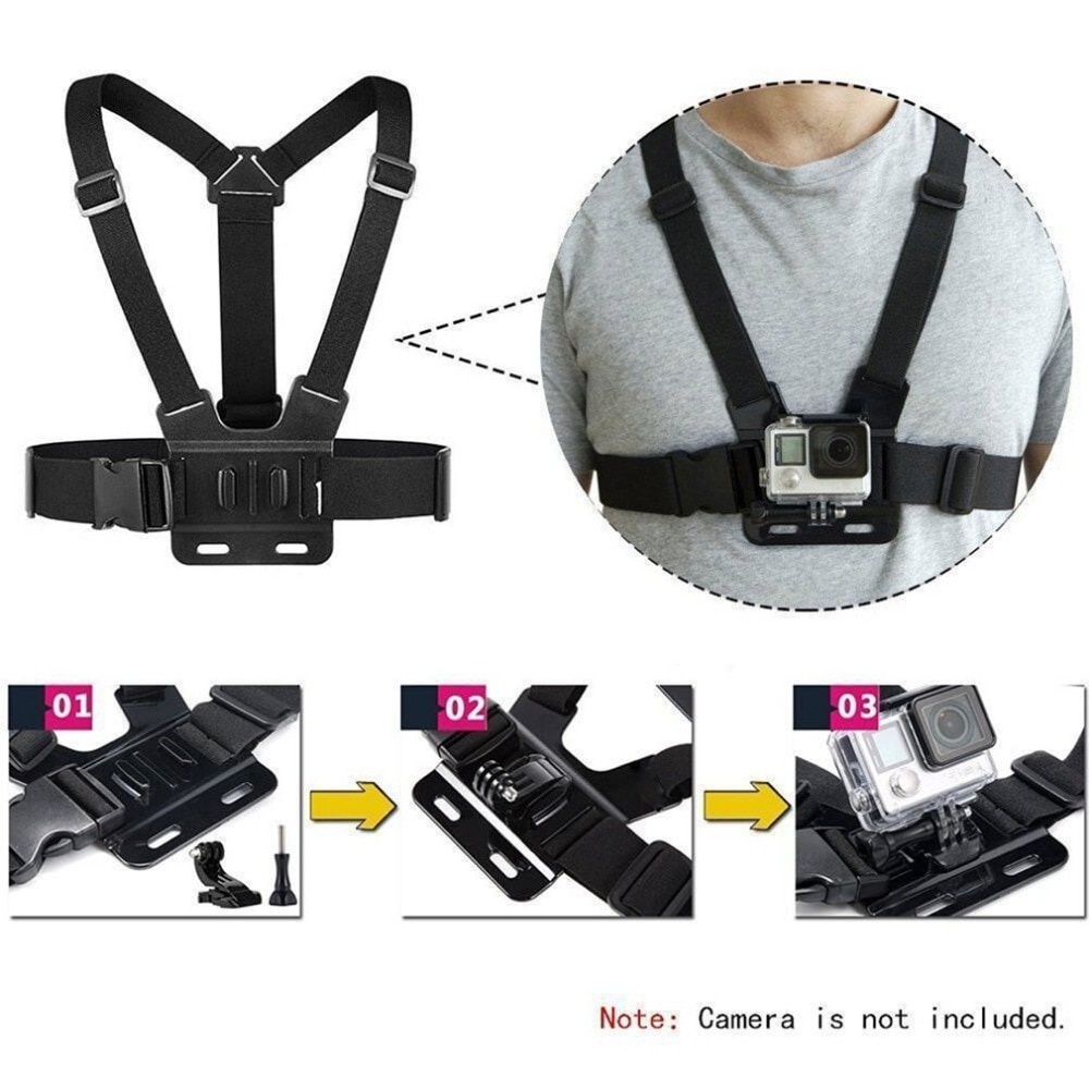 Đai Ngực Gắn Máy Ảnh Thể Thao GoPro HD Hero 8 7 6 5 4 3 + 3 SJ4000 SJ5000