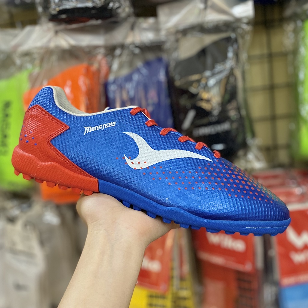 Giày đá bóng nam XFaster Monster Xanh Dương, giày đá banh thể thao cỏ nhân tạo nhẹ mềm - 2EVSHOP