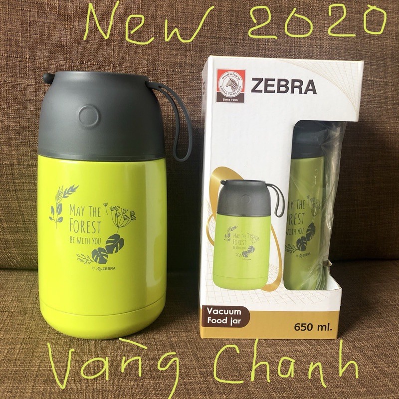 Bình ủ cháo giữ nhiệt cao cấp zebra thái lan 650ml