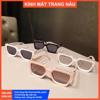 Kính thời trang nữ đi biển LV250 chống tia UV400 tặng kèm khăn hộp