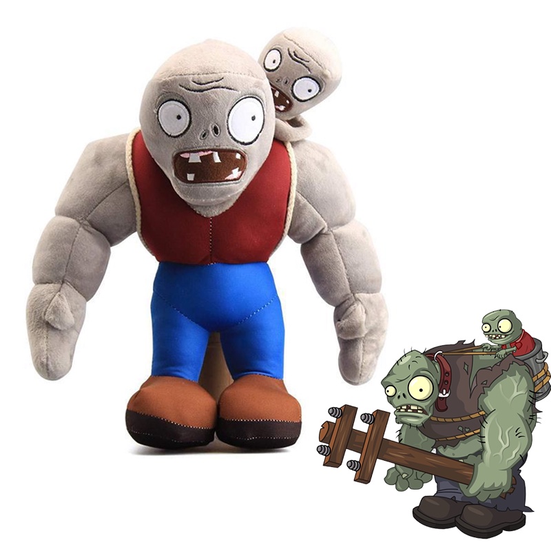 Đồ chơi nhồi bông mềm hoạt hình PLANTS VS. ZOMBIES Gargantuar Zombie 30cm quà tặng trẻ