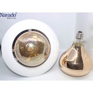 Đèn sưởi nhà tắm âm trần 1 bóng tròn Navado NAV6010, bảo hành chính hãng 5 năm
