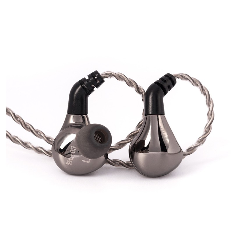 Tai Nghe Nhét Tai Blon bl-03 BL03 10mm HiFi DJ Bằng Chất Liệu Carbon Kèm Dây Cáp 2 Chốt