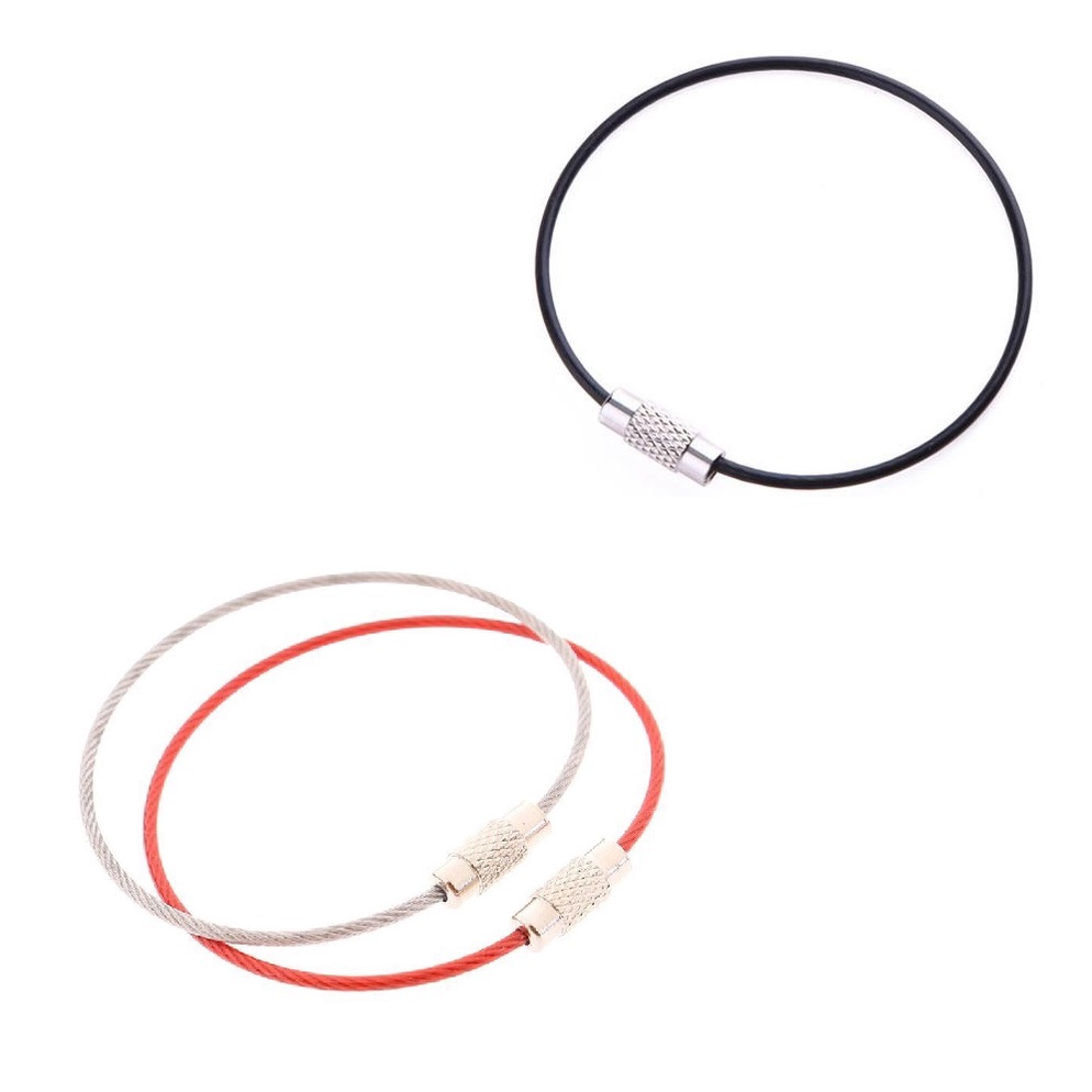 3 Vòng Thép Không Gỉ, Có Chốt Ren Vặn Giữ Chặt, Móc Xâu Đồ Đa Năng, Treo Chìa Khóa, Tháo Gỡ Nhanh Chóng.  Kingler 5090