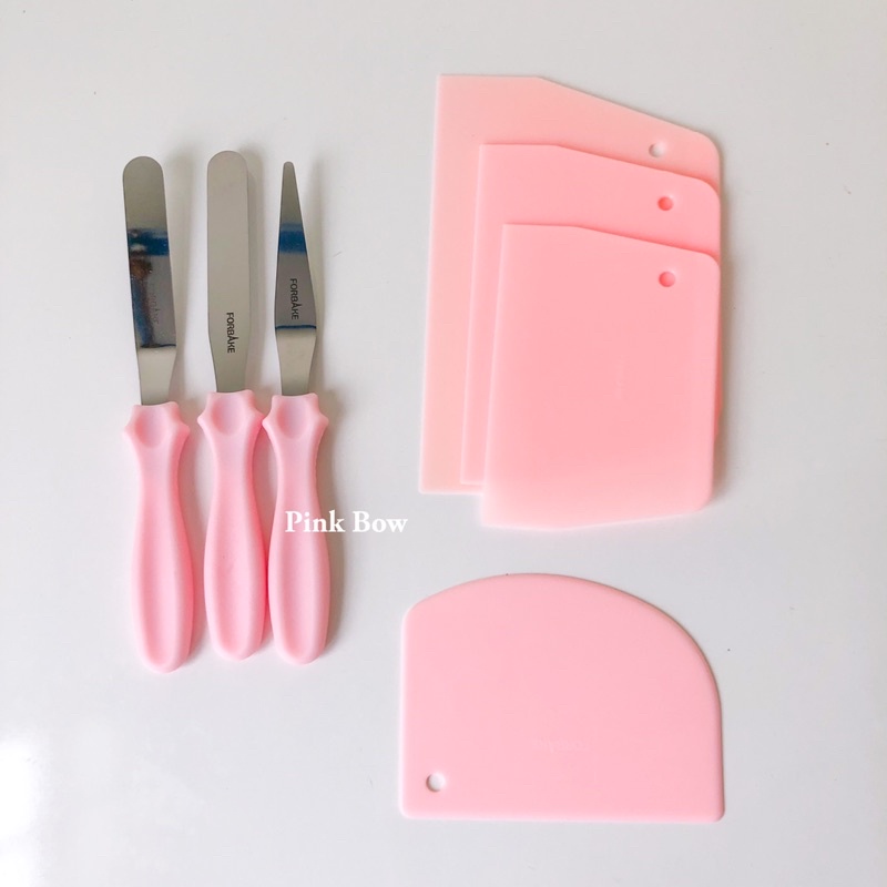 Bộ Dụng Cụ Chà Láng Bánh Kem Cao Cấp Spatula bằng Thép 420 không rỉ bền bỉ và an toàn set 3c