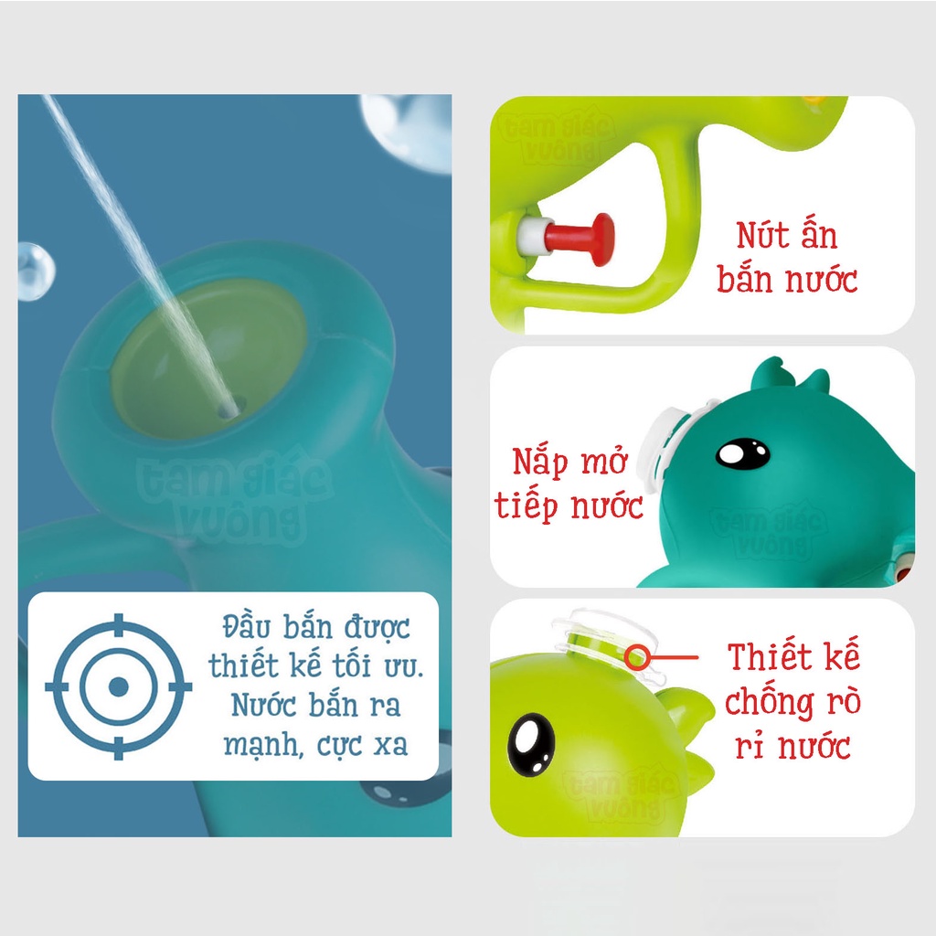 Súng Bắn Nước Dễ Thương Hình Game Plants Vs. Zombies Súng Phun Nước Đồ Chơi Cho Bé