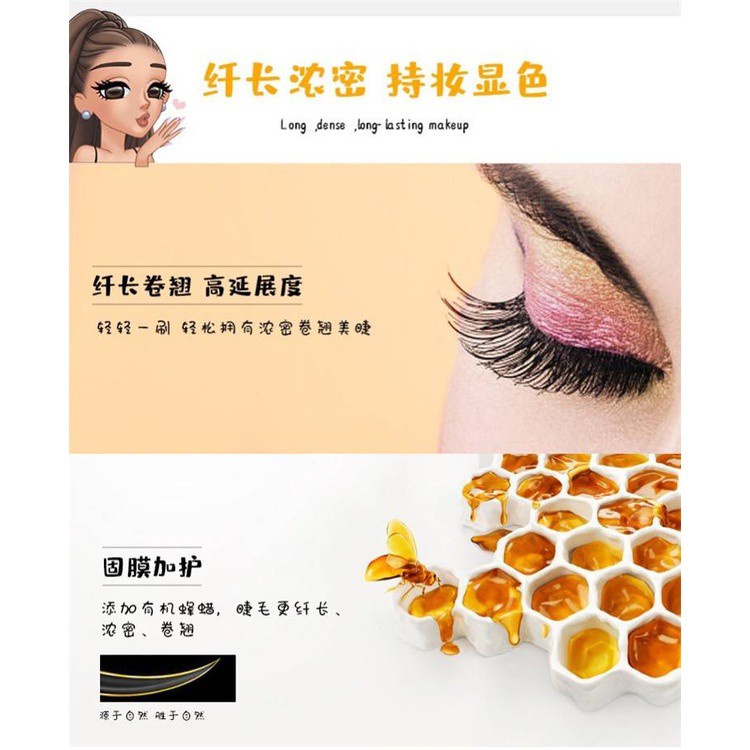 [Hàng mới về] Mascara sợi mảnh chuốt dài mi 3D chống thấm nước lâu trôi màu đen | BigBuy360 - bigbuy360.vn