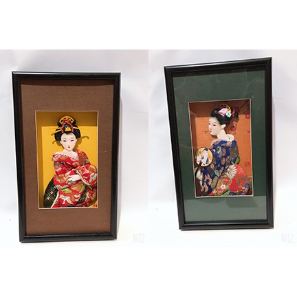 Tranh cô gái kimono 33x20cm