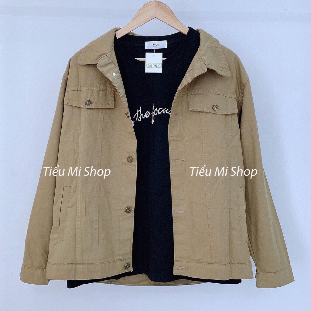 Áo Khoác Kaki Jeans Nhiều Màu Unisex Nam Nữ Chất Cực Đẹp 6 Màu Cơ Bản