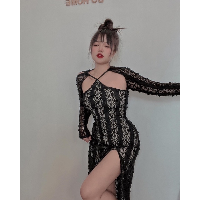 KHOSIBOHOME-Đầm ren chuẩn hình