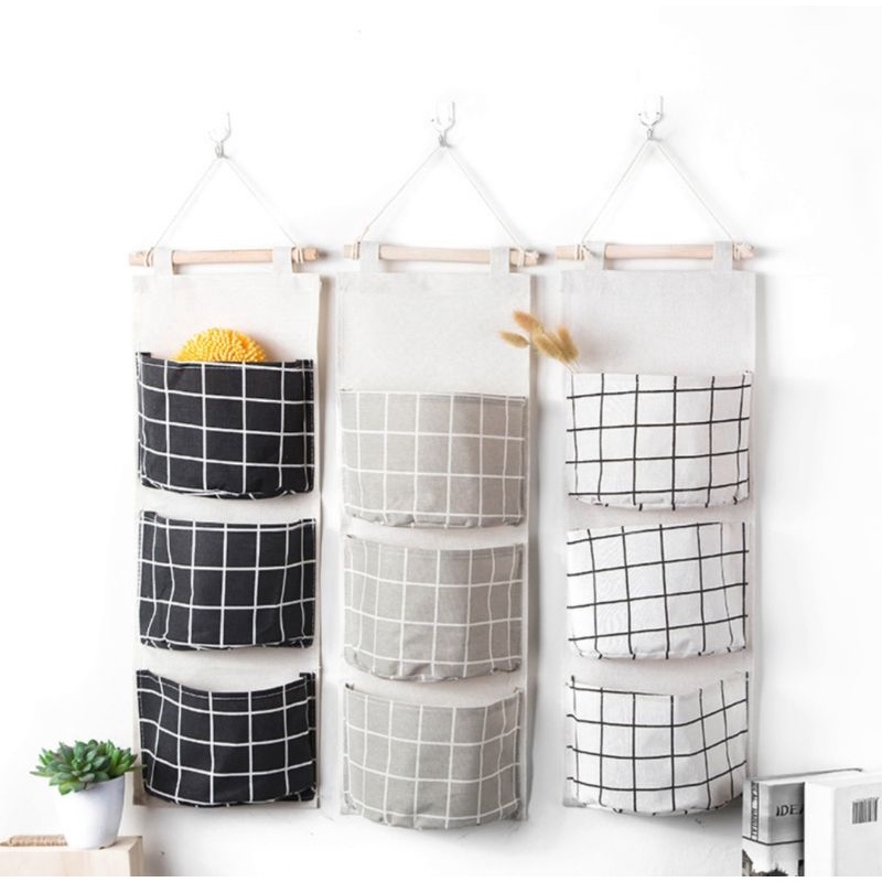 GIỎ VẢI TREO ĐỒ CÁ NHÂN VẢI CANVAS CHỐNG THẤM NƯỚC