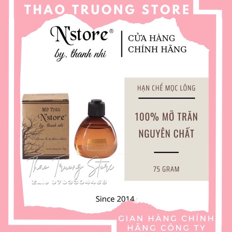 Mỡ trăn nguyên chất N'STORE triệt lông, mỡ trăn chính hãng